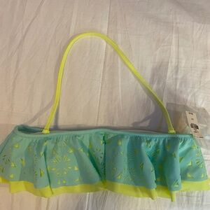 Victoria’s Secret swim bandeau top with ruffle